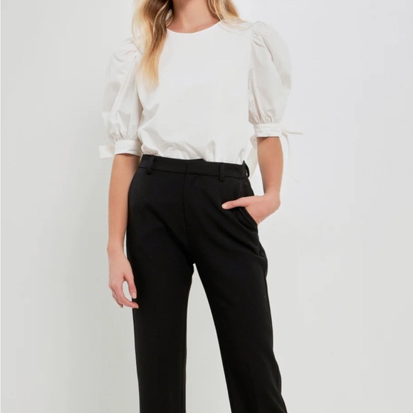 English Factory Tops - English Factory Banded Bow Top